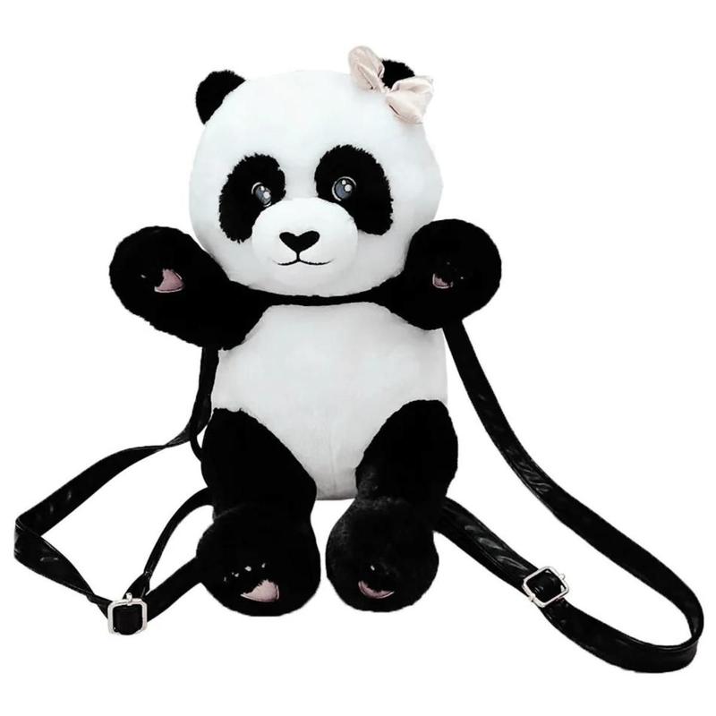 Mochila Pelúcia Panda Amigos do Coração DMT6525 - DM TOYS